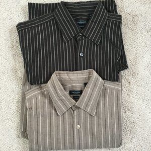 MEN'S Bundle of Two Short Sleeve Van Heusen Studio Shirts